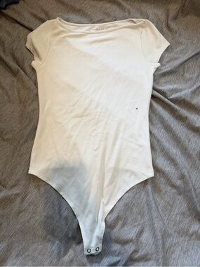 American Eagle Outfitters White women's Short Sleeve Bodysuit